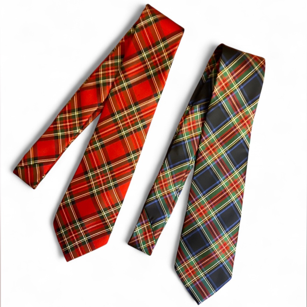 Nautica Holiday Boys Plaid Ties Set of 2